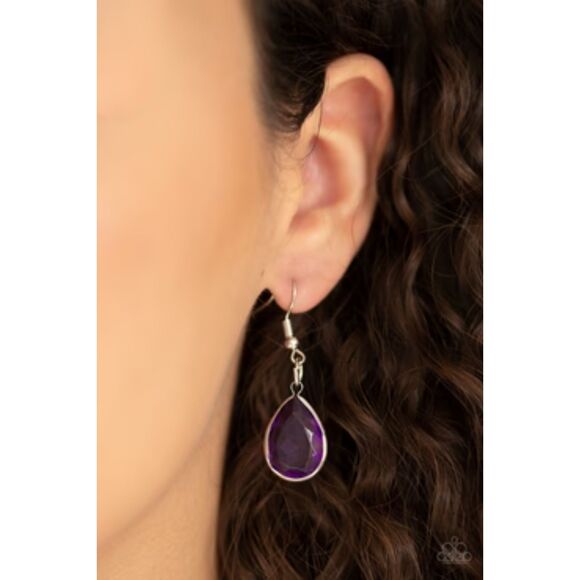 Clique-bait Purple Necklace (334) - Picture 3 of 3